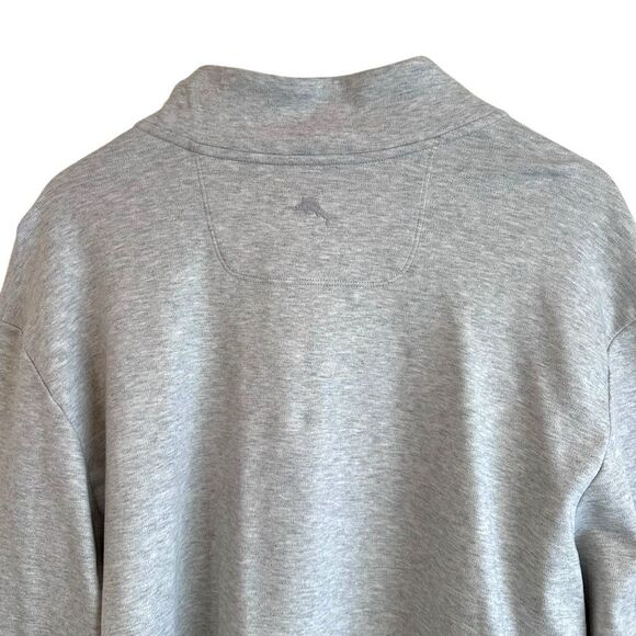 Tommy Bahama Men's Grey 1/4 Zip Pullover Sweatshirt Size XXL - Picture 4 of 8